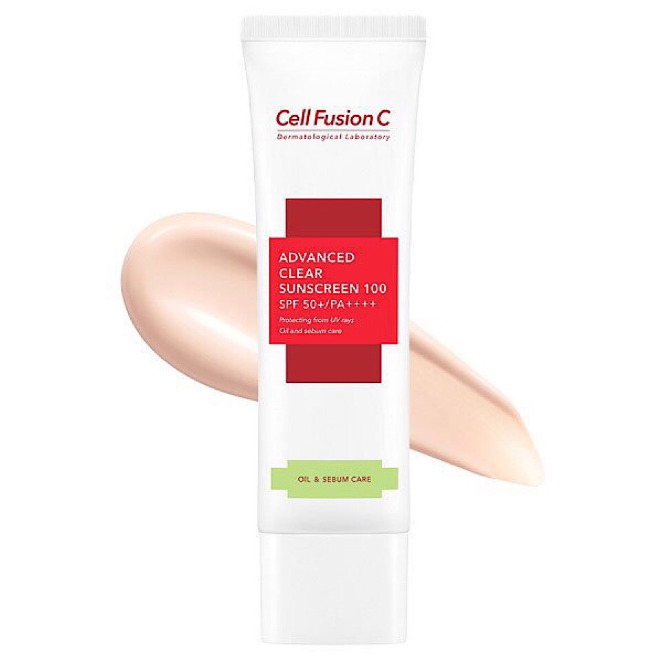 Kem chống nắng Cell Fusion C advanced clear suncreen 100 oil & sebum care 50ml
